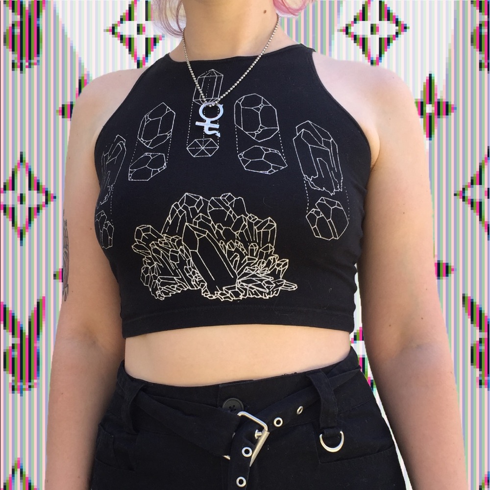 **SOLD** Crystal Crop Top